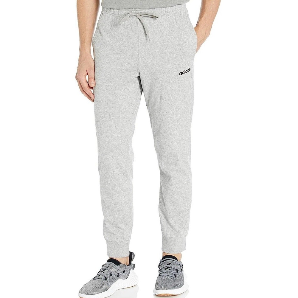 Adidas Essentials Single Jersey Jogger Gray Heather